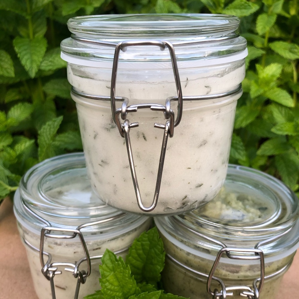 Handmade all natural sugar scrubs! 5 oz mason jars